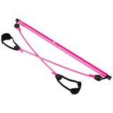 Pilates Bar Kit With Resistance Band Adjustable Pilates Exercise Stick Toning Bar For Fitness Home Yoga Gym Body Gear