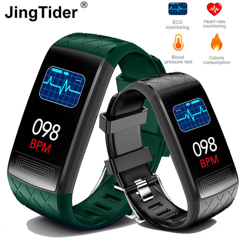 NEW V3E ECG SPO2 Smart Band Heart Rate Blood Pressure Monitor Smart Bracelet Fitness Tracker IP67 Waterproof Sport Wristbands