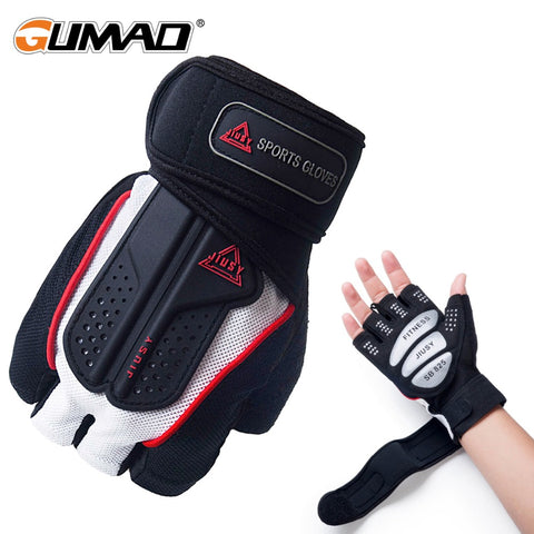 Strong Fitness Gym Half Finger Gloves Weight Lifting Dumbbell Fitness Exercise Non-Slip Building Sports Training Protect Gloves