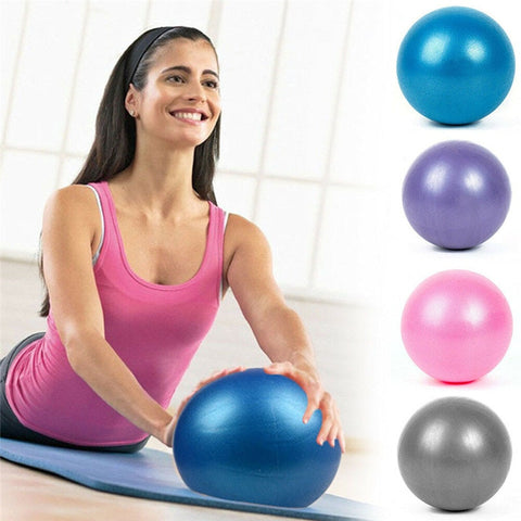 25cm Yoga Ball Anti-Pressure Explosion-Proof Gymnastic Fitness Pilates Ball Indoor Home Gym Fitness Training Yoga Balance Ball