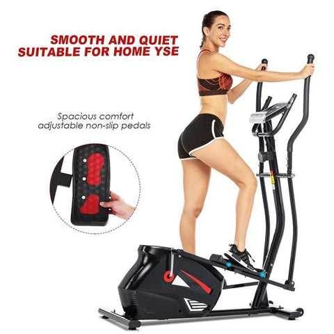 Elliptical Trainer LCD Display Bicycle Fitness Exercise Bike Stationary Body Building Fitness Equipment Cardio Tools Home