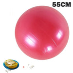 55CM Yoga Balls Pilates Fitness Gym Massager point Balance Fitball Exercise Workout Ball  with pump