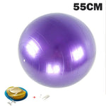 55CM Yoga Balls Pilates Fitness Gym Massager point Balance Fitball Exercise Workout Ball  with pump