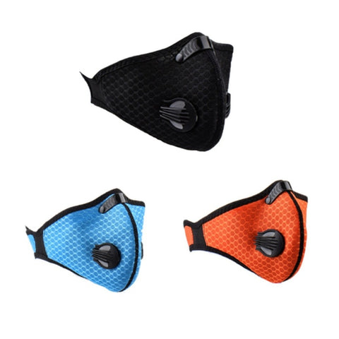 Anti Dust Training Mask Cycling Masks With Filter Half Face Carbon Mountain Bicycle Sport Road Cycling Masks Face Cover