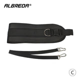 ALBREDA NEW Weight Lifting Drop Shipping Dip belt Gym Dumbbells  Belt Fitness Equipment  Strength Pull up Load belt Power Gym