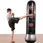 160cm Inflatable Boxing Ball Punching And Kicking Bag with Scoring Zones Inflating Punching Bag