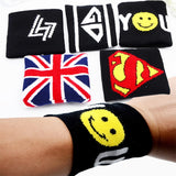 2 pcs cotton Nadal wristband sport sweatband hand band for gym volleyball tennis sweat wrist support wraps guard