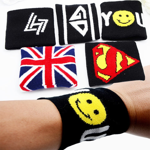 2 pcs cotton Nadal wristband sport sweatband hand band for gym volleyball tennis sweat wrist support wraps guard