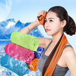 1pcs Fitness Fast Cold Sense Sports Towel Bathroom Swimming Sport Running Fast Dry Towel Ice Cooling Dry Gym Sports Bath Towels