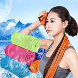 1pcs Fitness Fast Cold Sense Sports Towel Bathroom Swimming Sport Running Fast Dry Towel Ice Cooling Dry Gym Sports Bath Towels