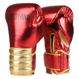 1Pair Durable Metal color Kids/Audlts Women Men Boxing Gloves for Sandbag Punch Training Muay Thai Karate Fight Mitts DEO 6-12oz