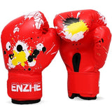 1Pair Durable Metal color Kids/Audlts Women Men Boxing Gloves for Sandbag Punch Training Muay Thai Karate Fight Mitts DEO 6-12oz