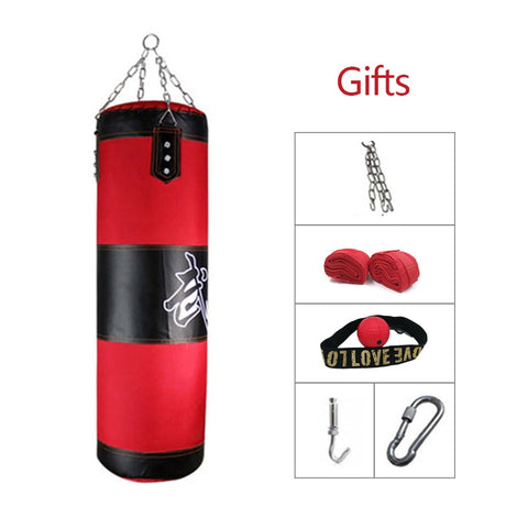 60cm-150cm Kid/Adult Punching Bag Training Fitness MMA Boxing Emtpy Bag with Gift Sport KickBoxing Sandbag Muay Thai Boxer Set