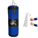 60/80/100/120/150/200cm Thickened Blue Canvas Punching Bag Unfilled Crossfit Heavy Duty Boxing Bags Muay Thai Boxsack Sand Bag