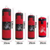 Empty Boxing Sand Bag Hanging Kick Sandbag Fight Karate Training Punching Sand Bag With Metal Chain Hook Carabiner