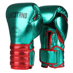 1 Pair Metal color Kids/Audlts Women Men Boxing Gloves for Sandbag Punch Training Muay Thai Karate Fight Mitts DEO 6-12oz