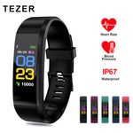 Smart Bracelet 115 Plus Blood Pressure Fitness Tracker Smart Watches Men Heart Rate Monitor Waterproof Smart Wristband Tracker