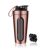 700ml Protein Shaker Stainless Steel Water Bottle Outdoor Gym Sports Fitness Training Drink Powder Milk Mixer My Water Bottle