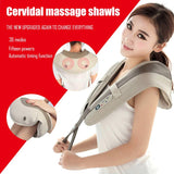 U Shape Neck Massager Pain Neck and Shoulder Multi-function Tapping Massager Portable Electric Knocks Cervical Massage Shawls