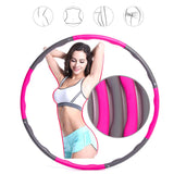 8 Section Fitness Sport Hoop Body Building Thin Waist Fitness Circle Equipment Removable Foam Hoop Adult Gymnastic Hoop Gym