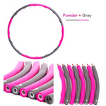 8 Section Fitness Sport Hoop Body Building Thin Waist Fitness Circle Equipment Removable Foam Hoop Adult Gymnastic Hoop Gym