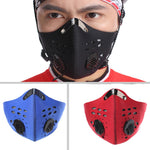 Training Mask Trenirovochnaya Mask Cycling Face Masks with Filter Half Face Carbon Bicycle Bike Mascarilla Polvo Training Masks