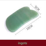 Natural Aventurine Jade Stone Guasha Massage Tool SPA Therapy Massager Scraping Board Antistress Body