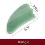 Natural Aventurine Jade Stone Guasha Massage Tool SPA Therapy Massager Scraping Board Antistress Body