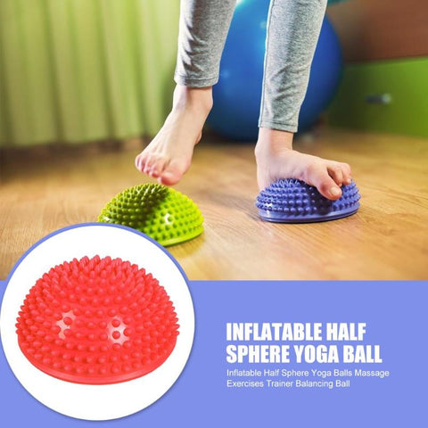 Durable Yoga Balls Portable Delicate Design Inflatable Half Yoga Ball Exercise Fitness Equipment Balance Training Gym Ball