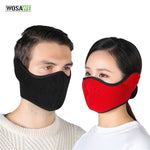 Winter Warmer Cycling Half Face Mask Fleece Windproof Bike Bicycle Skiing Snowboard Training Mask Outdoor Sport Accessories