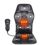 KLASVSA Electric Portable Heating Vibrating Back Massager Chair In Cussion Car Home Office Lumbar Neck Mattress Pain Relief