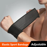 1PC Elastic Sport Bandage Wristband Hand Gym Support Wrist Brace Wrap Fitness Exercise Powerlifting Tennis Cotton Weat Band