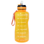 BuildLife 1.3L 2L Tritan Water Bottle With Straw Time Marker BPA Free Sports And Fitness Kettle Outdoor Gym Insulation Bottles