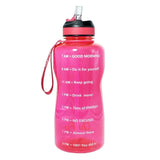 BuildLife 1.3L 2L Tritan Water Bottle With Straw Time Marker BPA Free Sports And Fitness Kettle Outdoor Gym Insulation Bottles