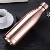 500ML Fashion Stainless Steel Water Bottle Kids School Thermal Insulated Vacuum Flask Hot/Cold Water Bottle for Sports Gym Gifts