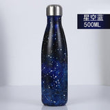 500ML Fashion Stainless Steel Water Bottle Kids School Thermal Insulated Vacuum Flask Hot/Cold Water Bottle for Sports Gym Gifts