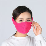 Winter Warmer Cycling Half Face Mask Fleece Windproof Bike Bicycle Skiing Snowboard Training Mask Outdoor Sport Accessories