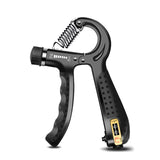 5-60kg Adjustable Hand Grip Strengthener Counter Black Finger Gym Muscle Fitness Training Wrist Gripper Hand Exerciser