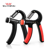 WorthWhile 5-60Kg Gym Fitness Adjustable Hand Grip Finger Forearm Strength for Muscle Recovery Hand Gripper Exerciser Trainer