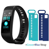 TimeOwner Smart Band Heart Rate Blood Pressure Monitor High Brightness Colorful Screen Smart Bracelet Wristband Notification