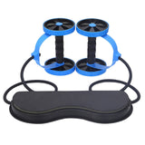 Fitness Wheels Roller Elastic Abdominal Muscle Resistance Pull Rope for Training Exercise Home B2Cshop