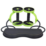 Fitness Wheels Roller Elastic Abdominal Muscle Resistance Pull Rope for Training Exercise Home B2Cshop