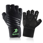 Fitness Gym Glove Men & Women Anti-Slip Silicone Grip Padded Weight Lifting Gloves with Wrist Wrap Crossfit Workout Bodybuilding