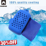 Microfine Cooling Towel Gym Sport Travel Hand Utility Enduring Face Instant Ice Microfiber Swimming Towels Quick Dry Heat Relief