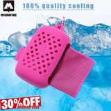 Microfine Cooling Towel Gym Sport Travel Hand Utility Enduring Face Instant Ice Microfiber Swimming Towels Quick Dry Heat Relief