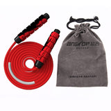 Heavy Adjustable Weighted Skipping Jump Rope Ball-Bearing Weavon Cable Foam Handle for Home Gym Crossfit Workouts MMA Boxing