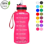 QuiFit 2L 1.3L 450ml Half Gallon Tritan Water Bottle With Straw BPA Free My Drink Bottles Portable Protein Shaker Sports GYM Jug