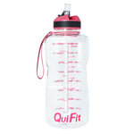 QuiFit 2L 1.3L 450ml Half Gallon Tritan Water Bottle With Straw BPA Free My Drink Bottles Portable Protein Shaker Sports GYM Jug