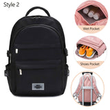 Sack Fitness Gym Bag Yoga Backpack Training Sports Bags Gymtas For Women Sac De Sport tennis badminton Dry Wet Rucksack XA636WA