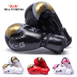 WorthWhile Kick Boxing Gloves Men Women PU Karate Muay Thai Guantes De Boxeo Free Fight MMA Sanda Training Adults Kids Equipment